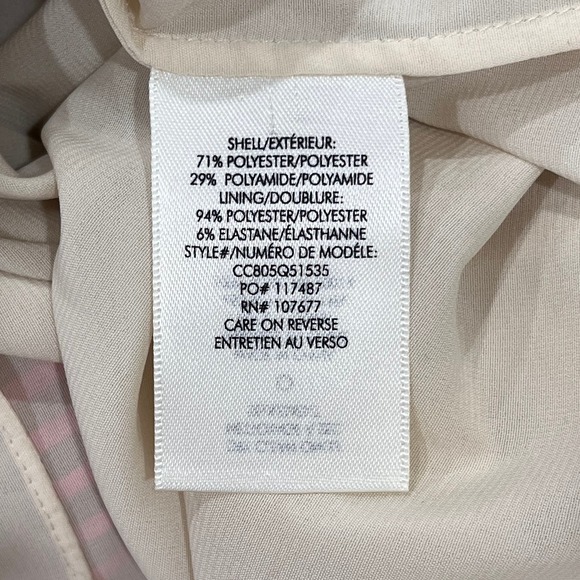 ALICE + OLIVIA Angelita Dress Women 4 Red Pink Sheer Stripe Ruffle Layered Party - Picture 14 of 16